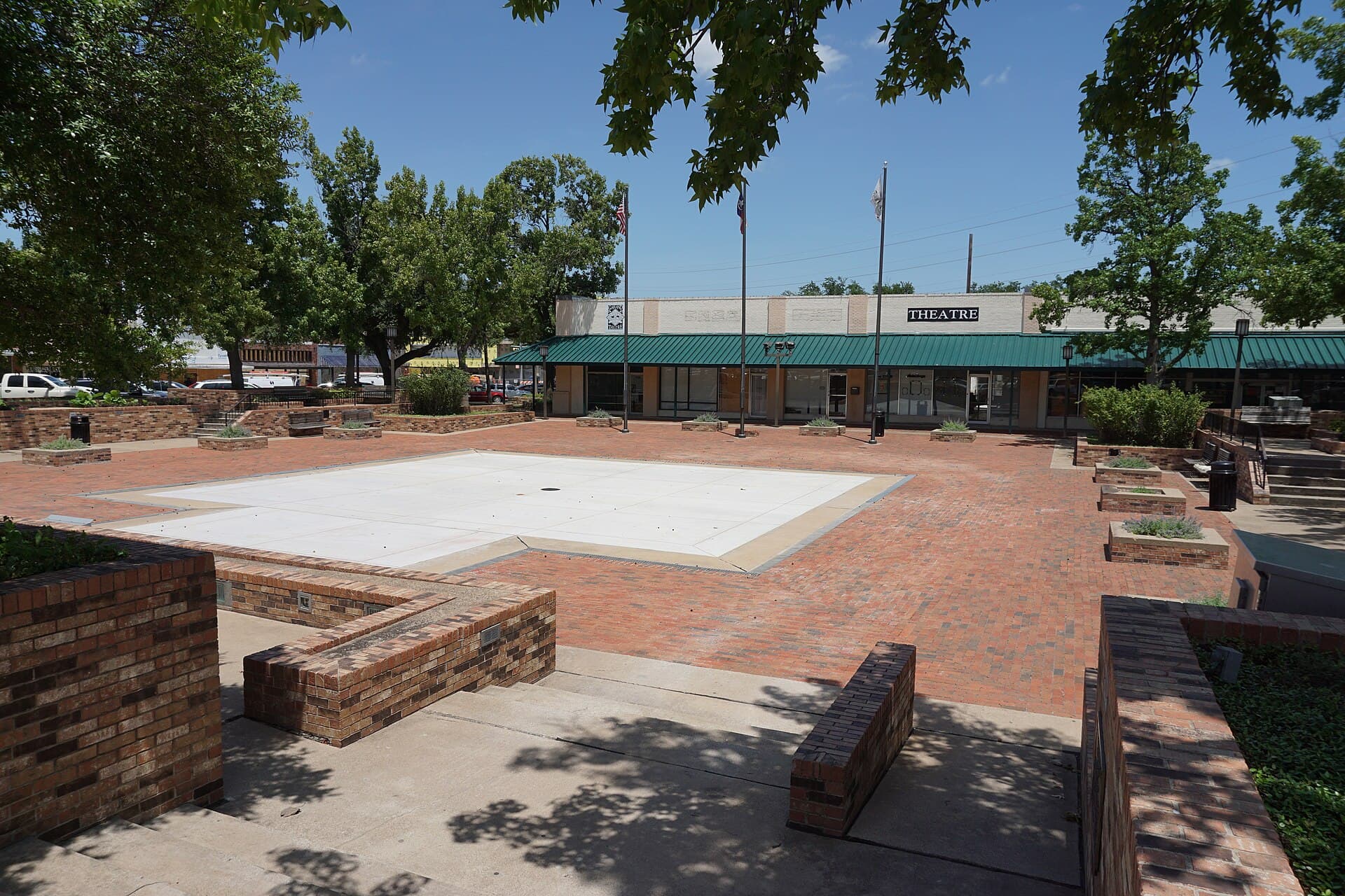 Historic downtown Garland square